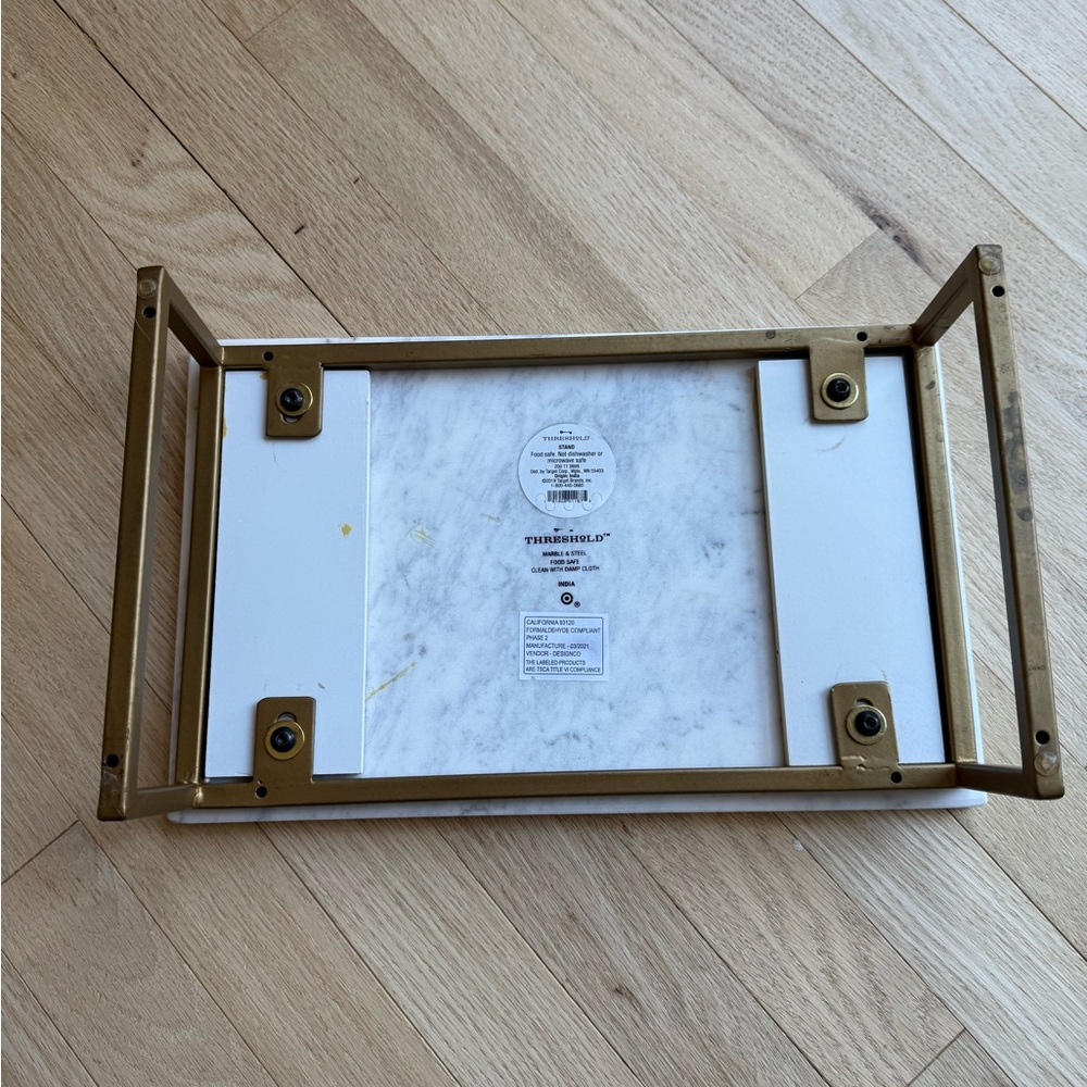 Threshold Marble and Steel Stand NWT - Picture 5 of 8